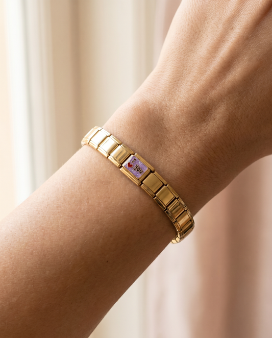 Italian Charm I Love You Schriftzug Romantik | NovoCharm