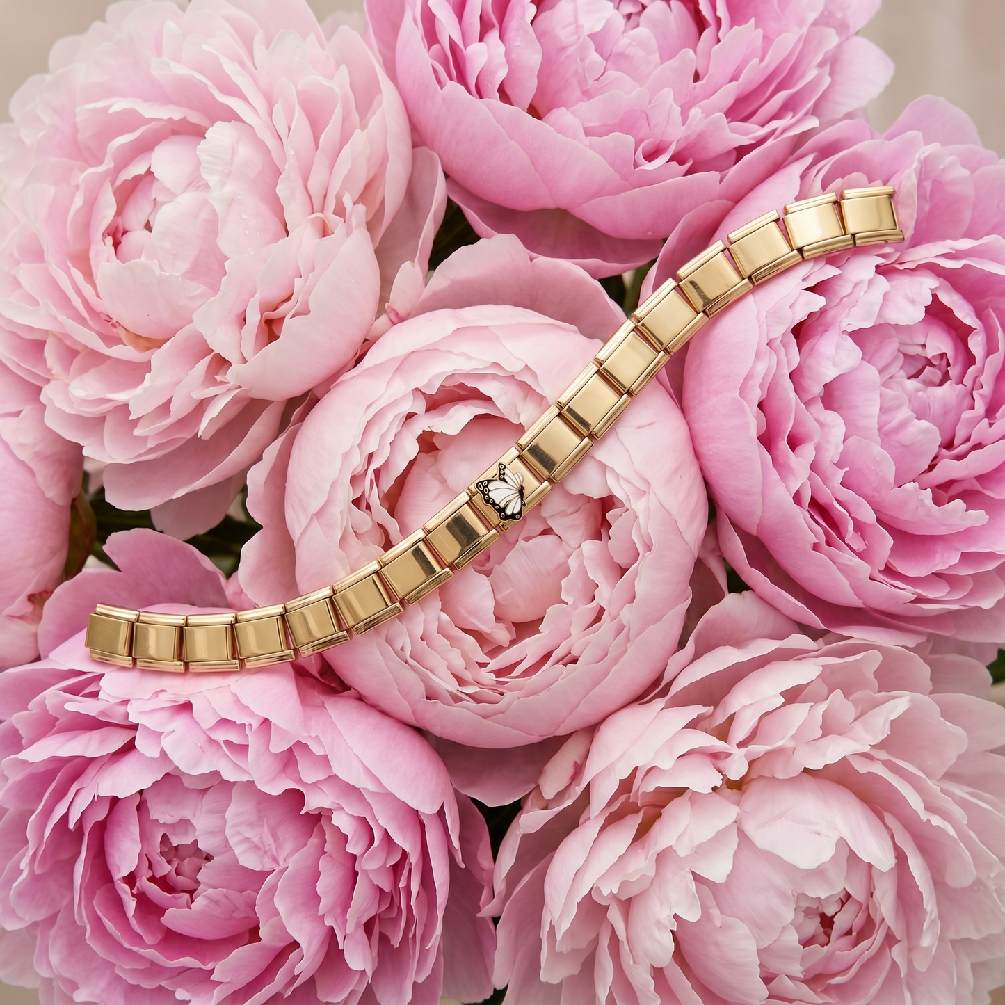 Italian Charm Schmetterling Weiß Romantik Emaille | NovoCharm