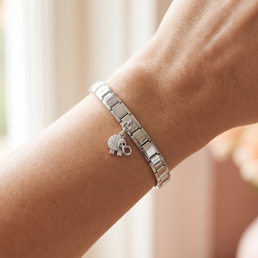 Italian Charm Elefant Anhänger Weisheit Glücksbringer | NovoCharm