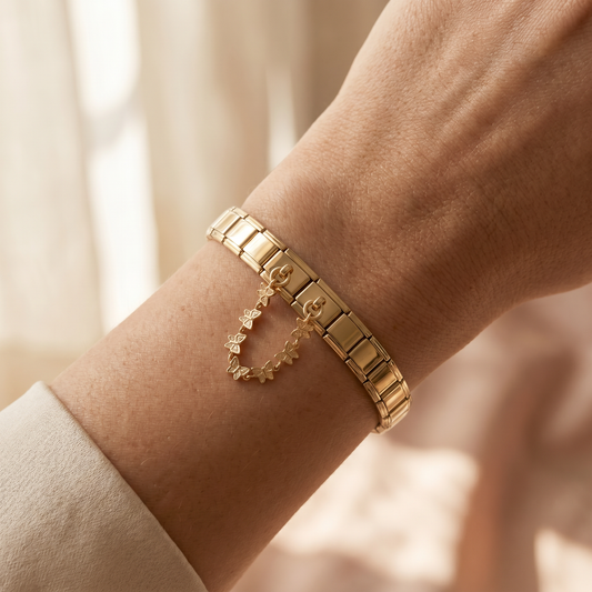 Italian Charm Doppelcharm Schmetterling Butterfly Band | NovoCharm