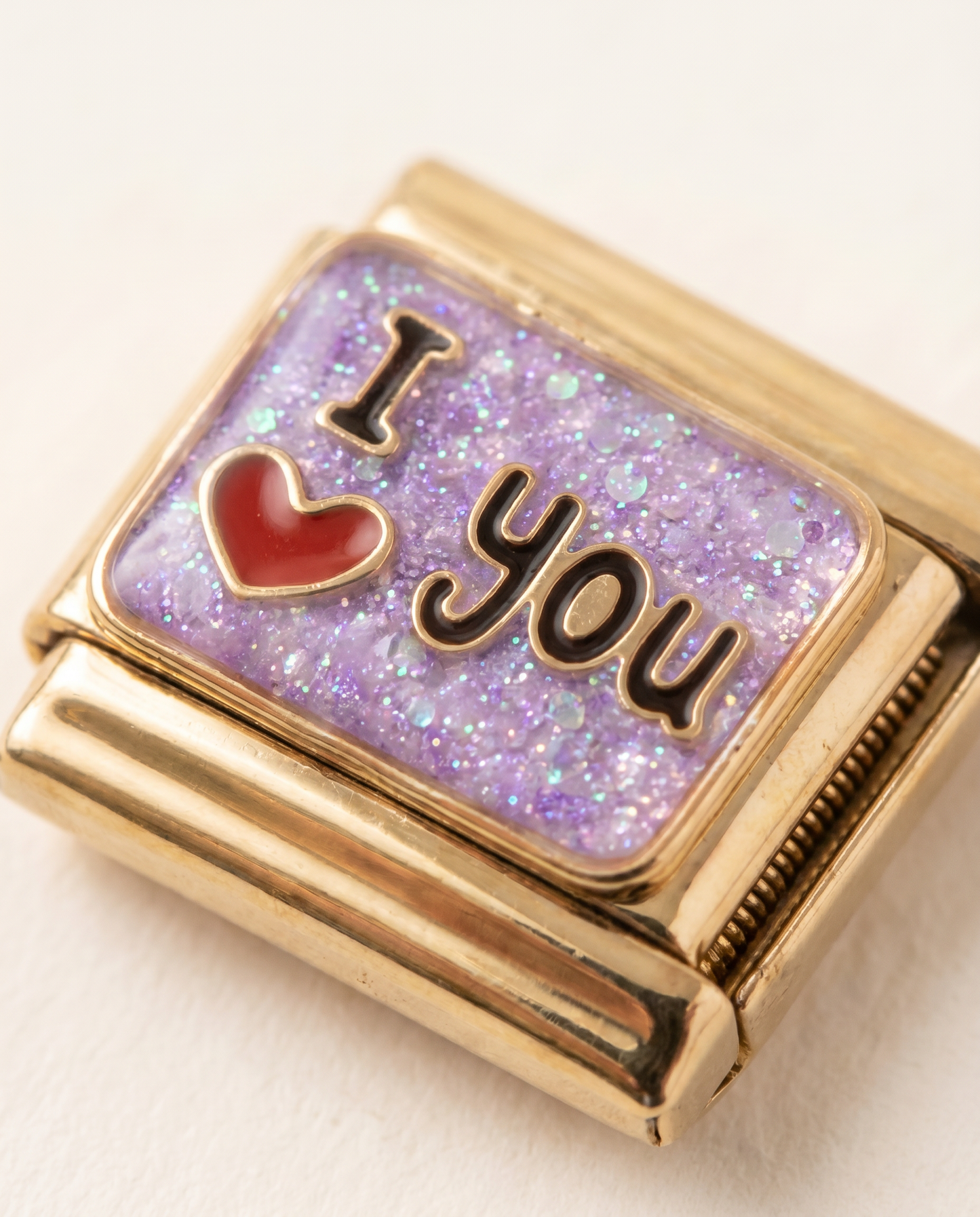 Italian Charm I Love You Schriftzug Romantik | NovoCharm