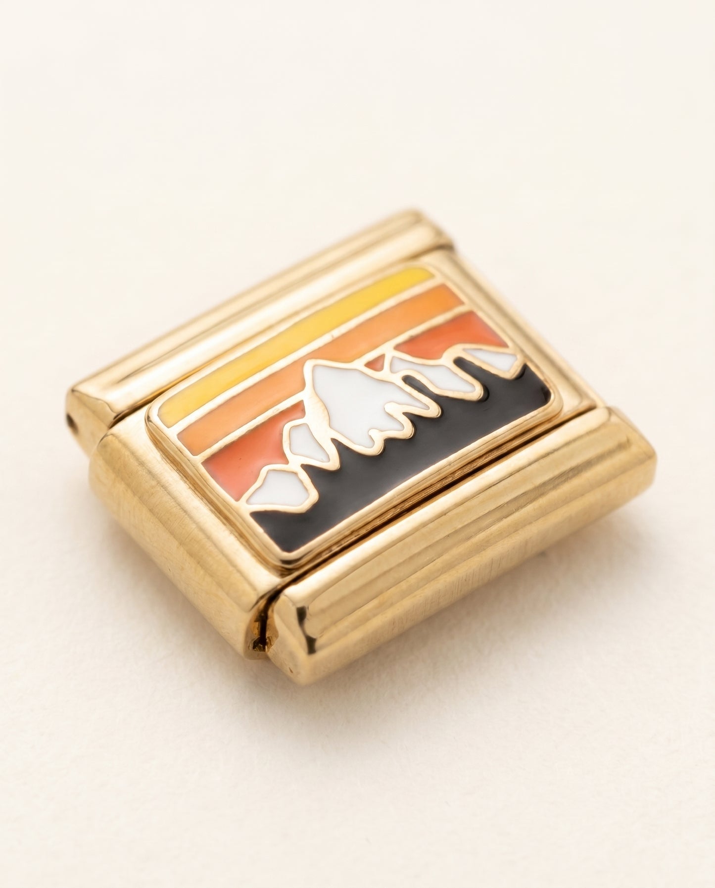 Italian Charm Berge Sonnenuntergang Outdoor Emaille | NovoCharm
