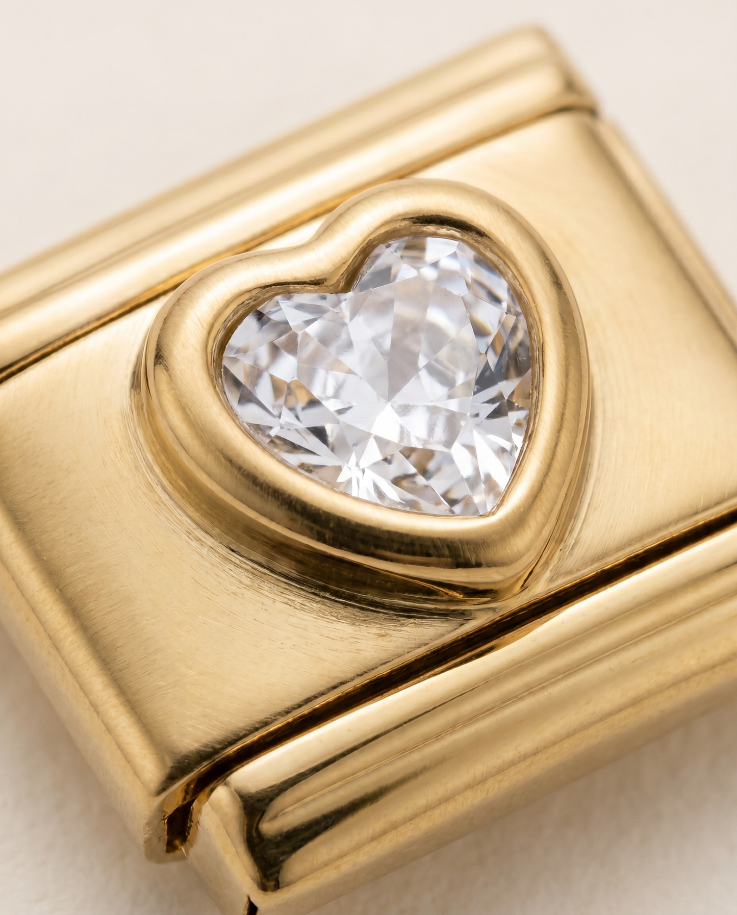 Italian Charm Weißes Herz Bridal Zart und Minimal | NovoCharm