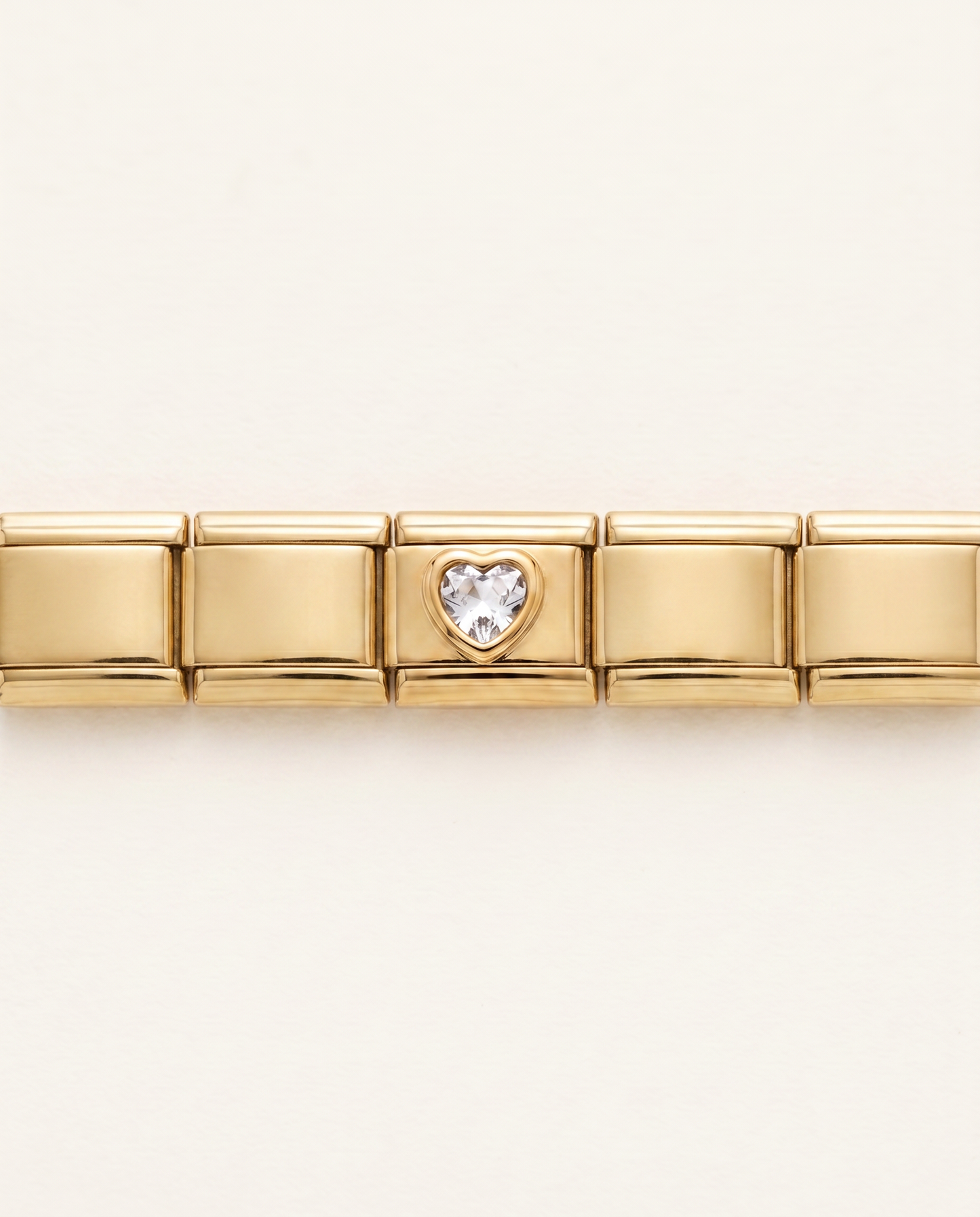 Italian Charm Weißes Herz Bridal Zart und Minimal | NovoCharm