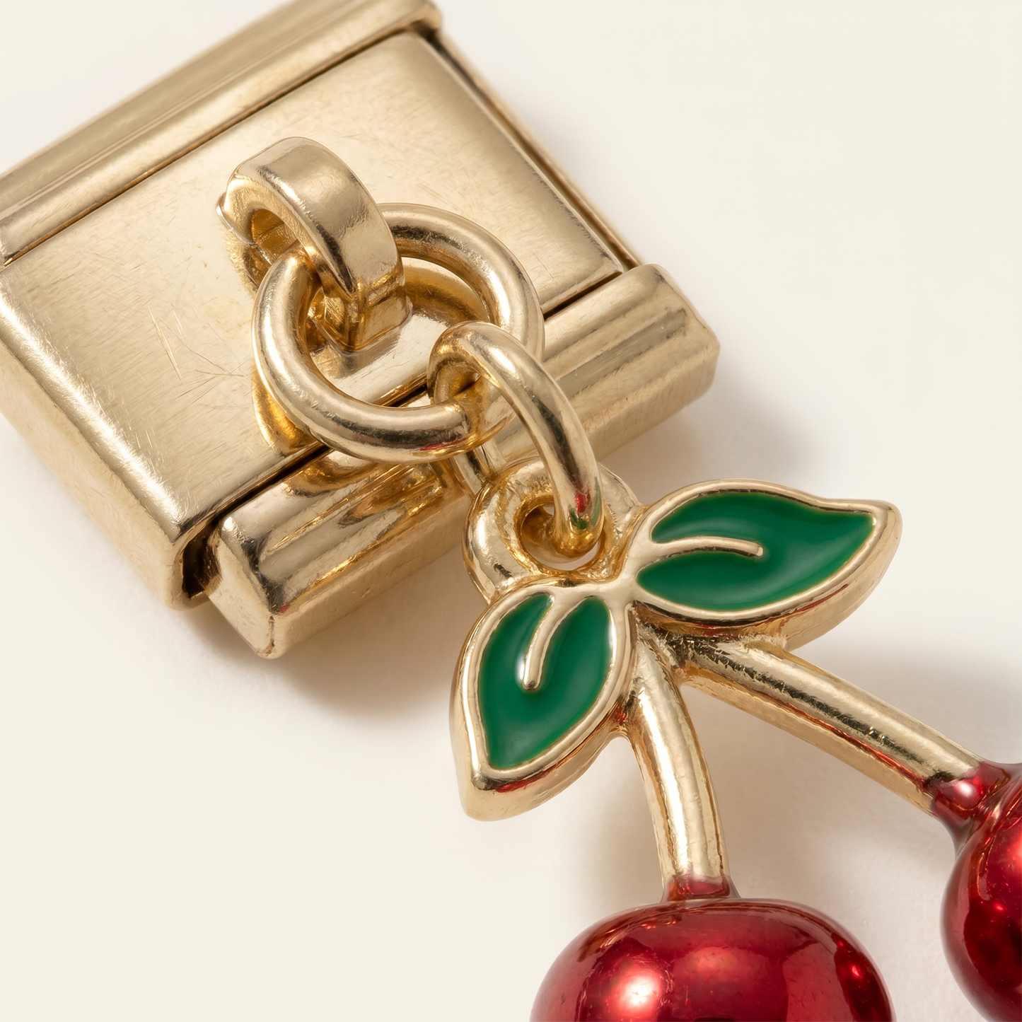 Italian Charm Kirschen Anhänger Retro Rockabilly | NovoCharm