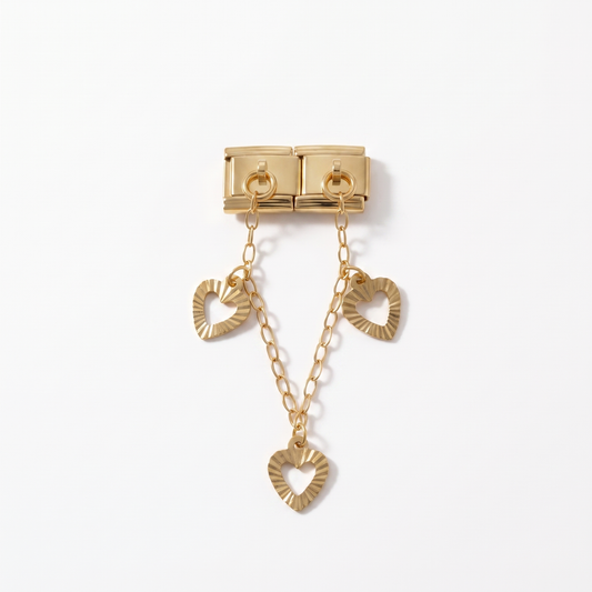 Italian Charm Doppel Herz Romantisches Centerpiece | NovoCharm