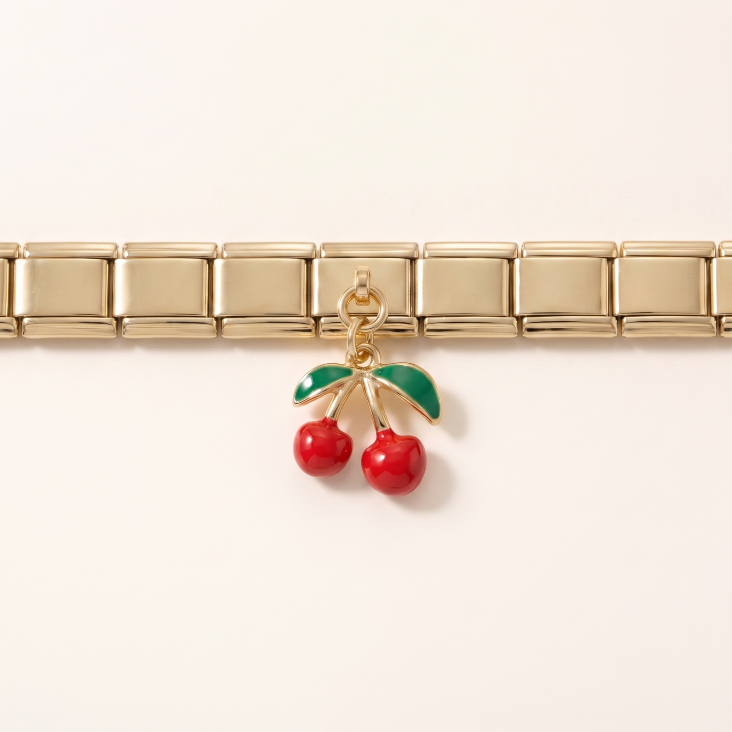 Italian Charm Kirschen II Anhänger Cherry Dangle | NovoCharm