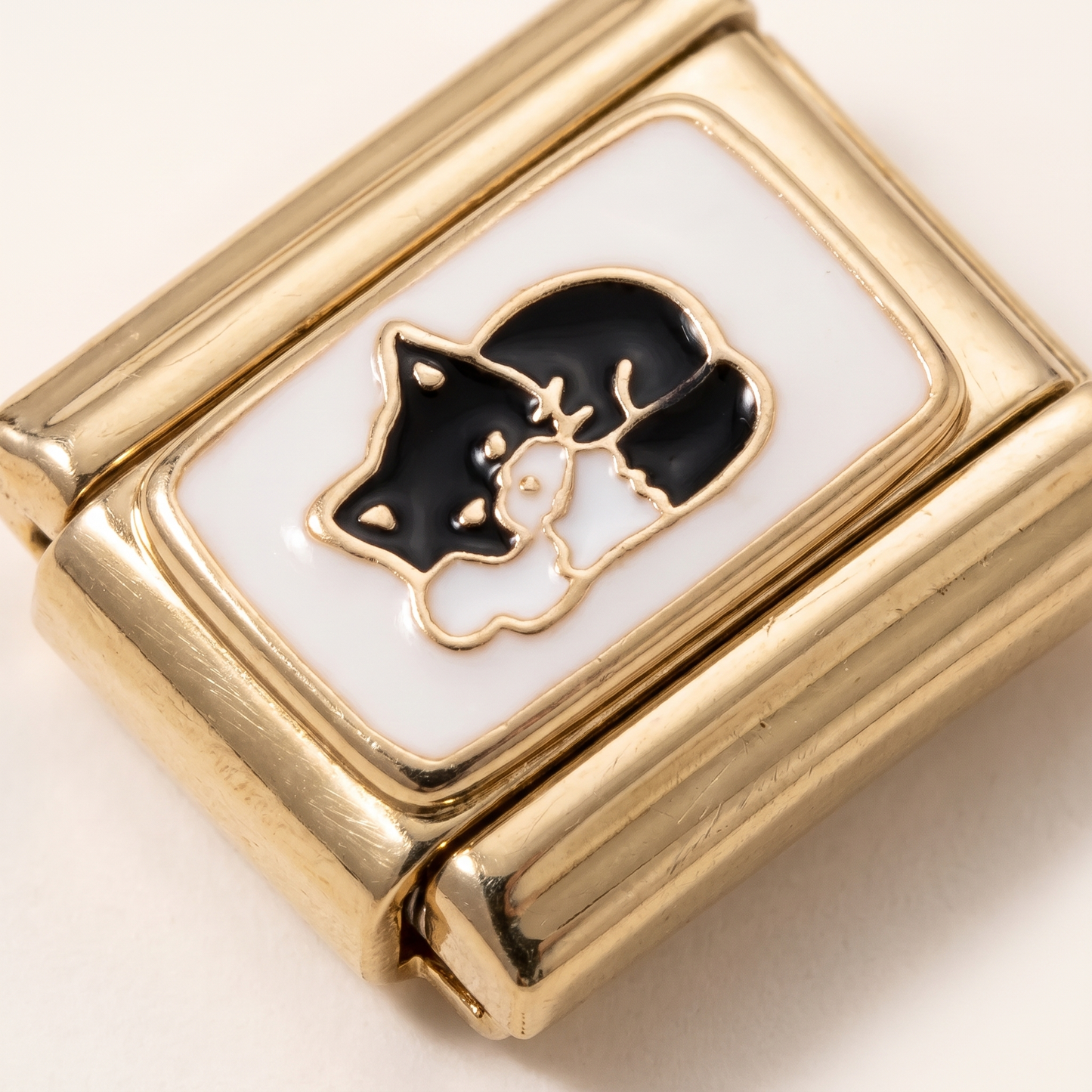 Italian Charm Katze Silhouette Cat Lover | NovoCharm