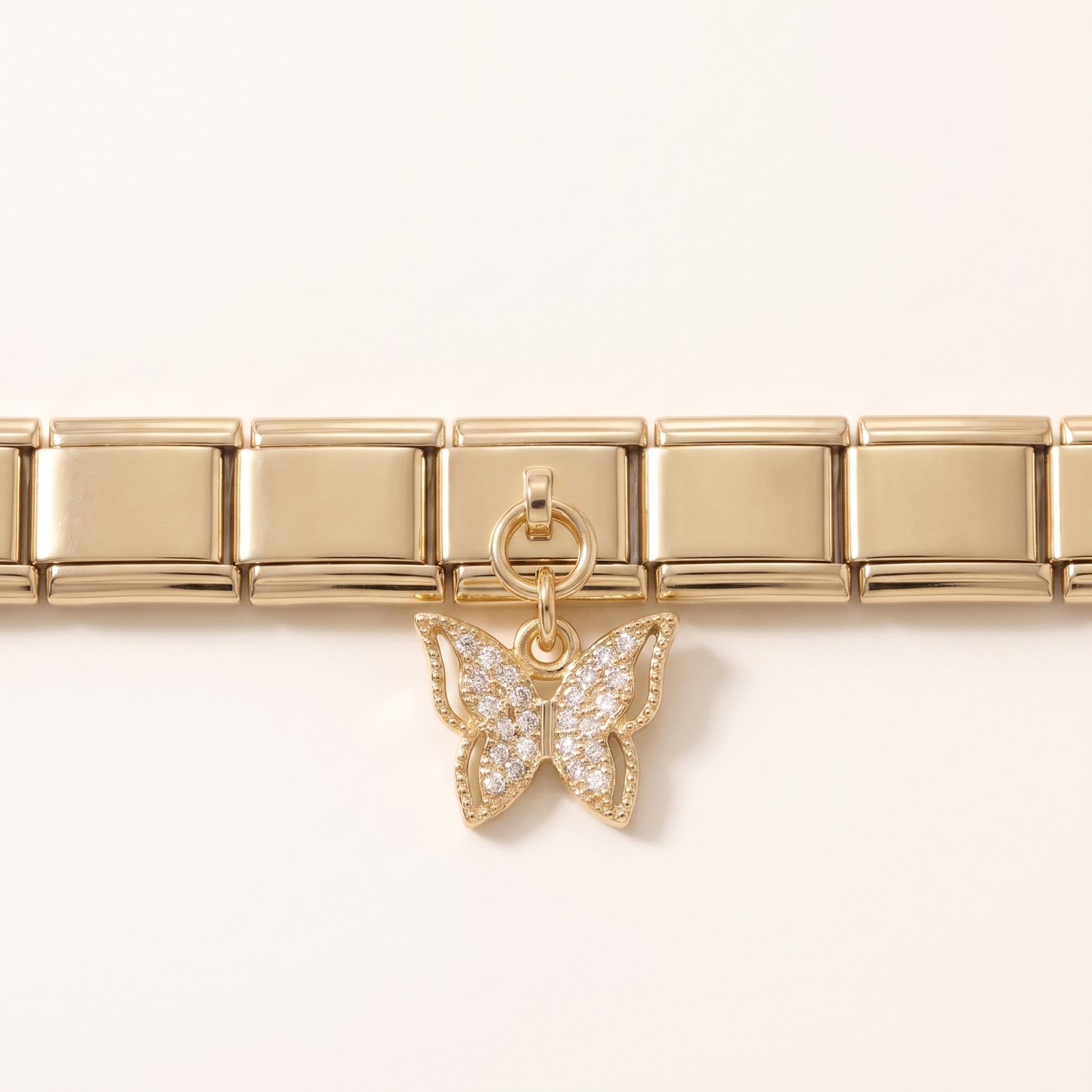 Italian Charm Schmetterling Anhänger Filigran Gold | NovoCharm
