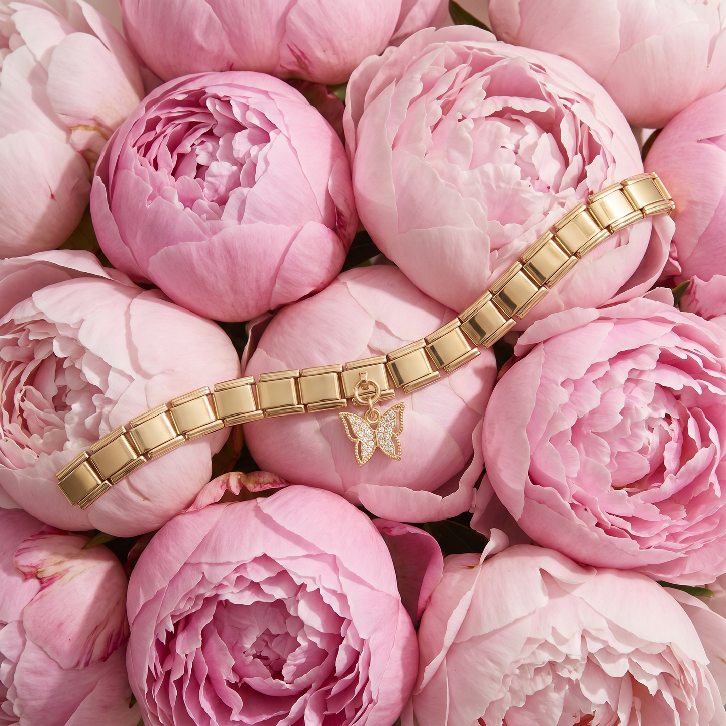 Italian Charm Schmetterling Anhänger Filigran Gold | NovoCharm