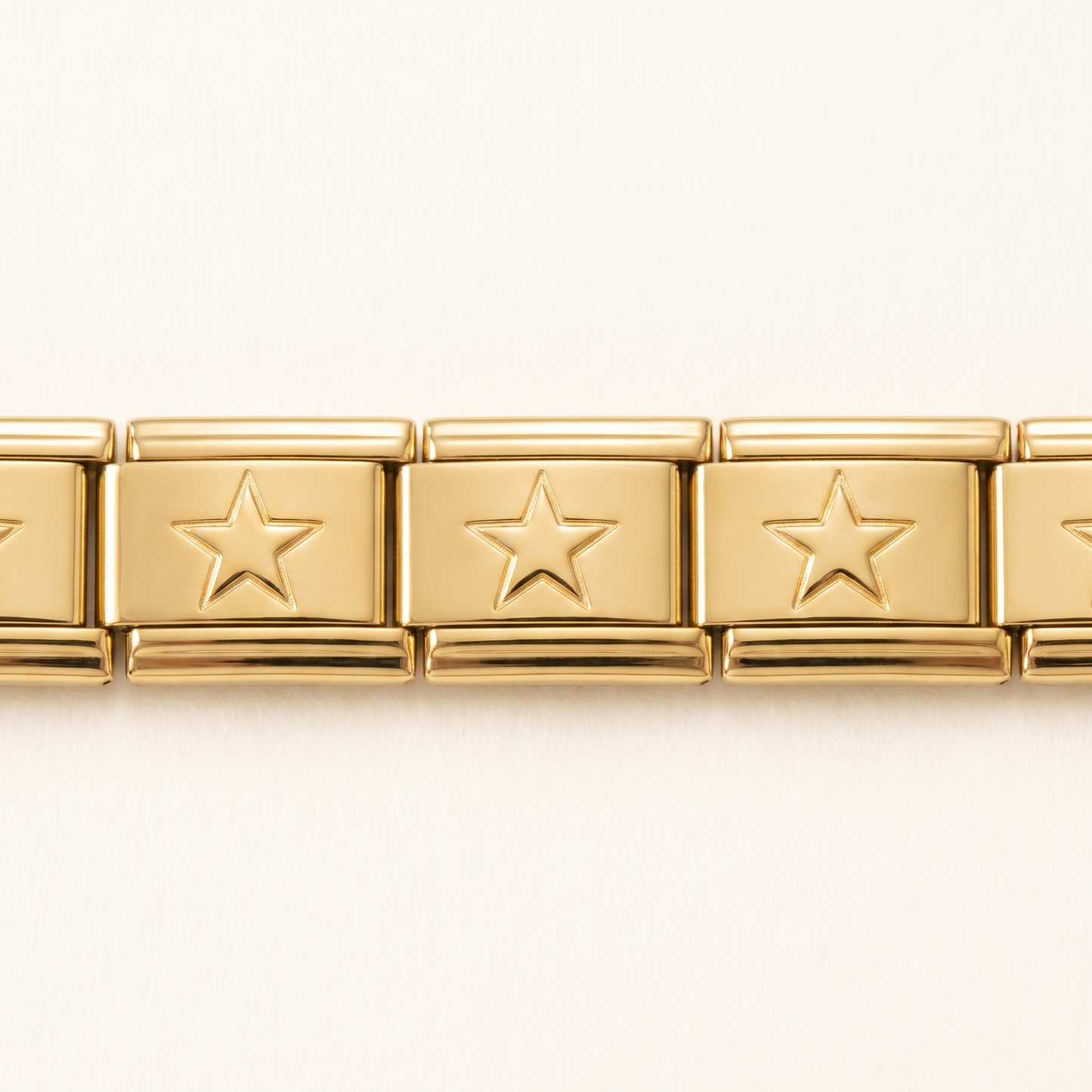 Italian Charm Armband Gold Stern Motiv Edelstahl | NovoCharm
