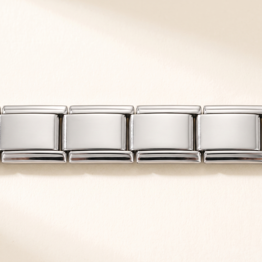 Italian Charm Armband Silber Basis Edelstahl | NovoCharm