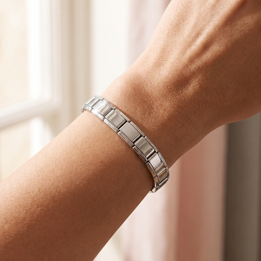 Italian Charm Armband Silber Basis Edelstahl | NovoCharm