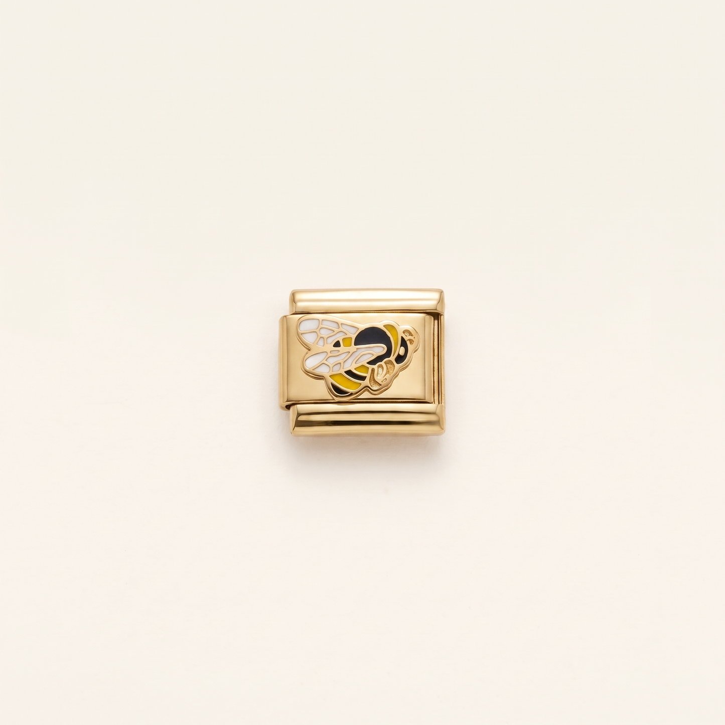 Italian Charm Biene Honig Summende Natur Edelstahl Gold