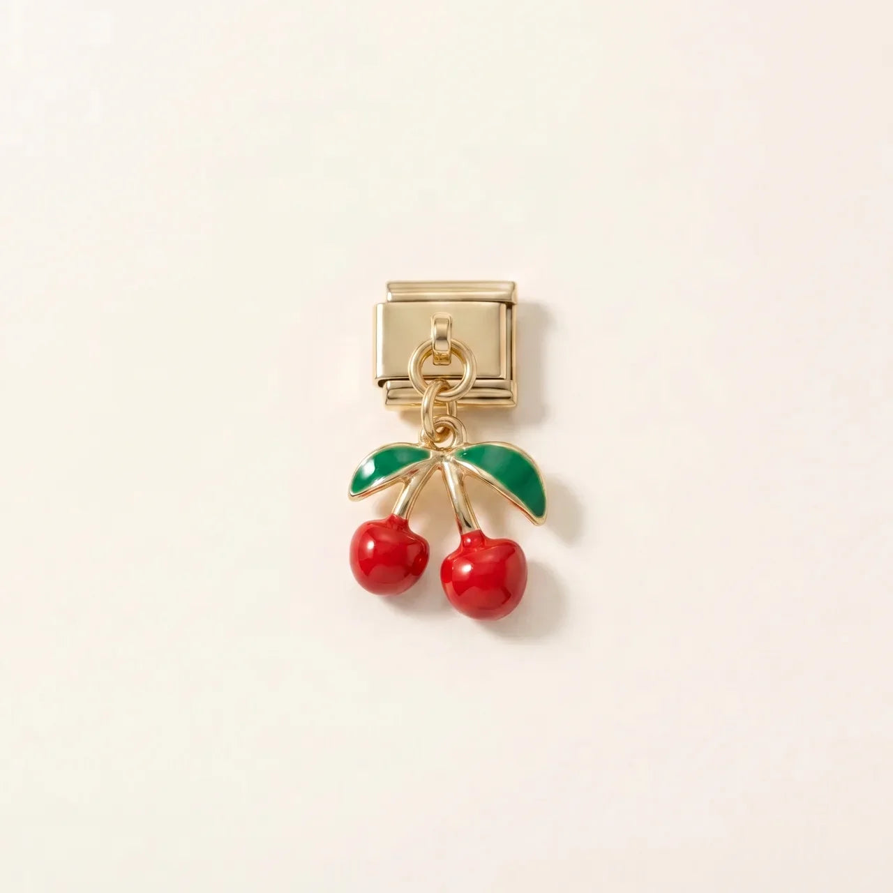 Italian Charm Kirschen II Anhänger Cherry Dangle | NovoCharm