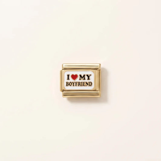 Italian Charm I Love My Boyfriend Statement | NovoCharm