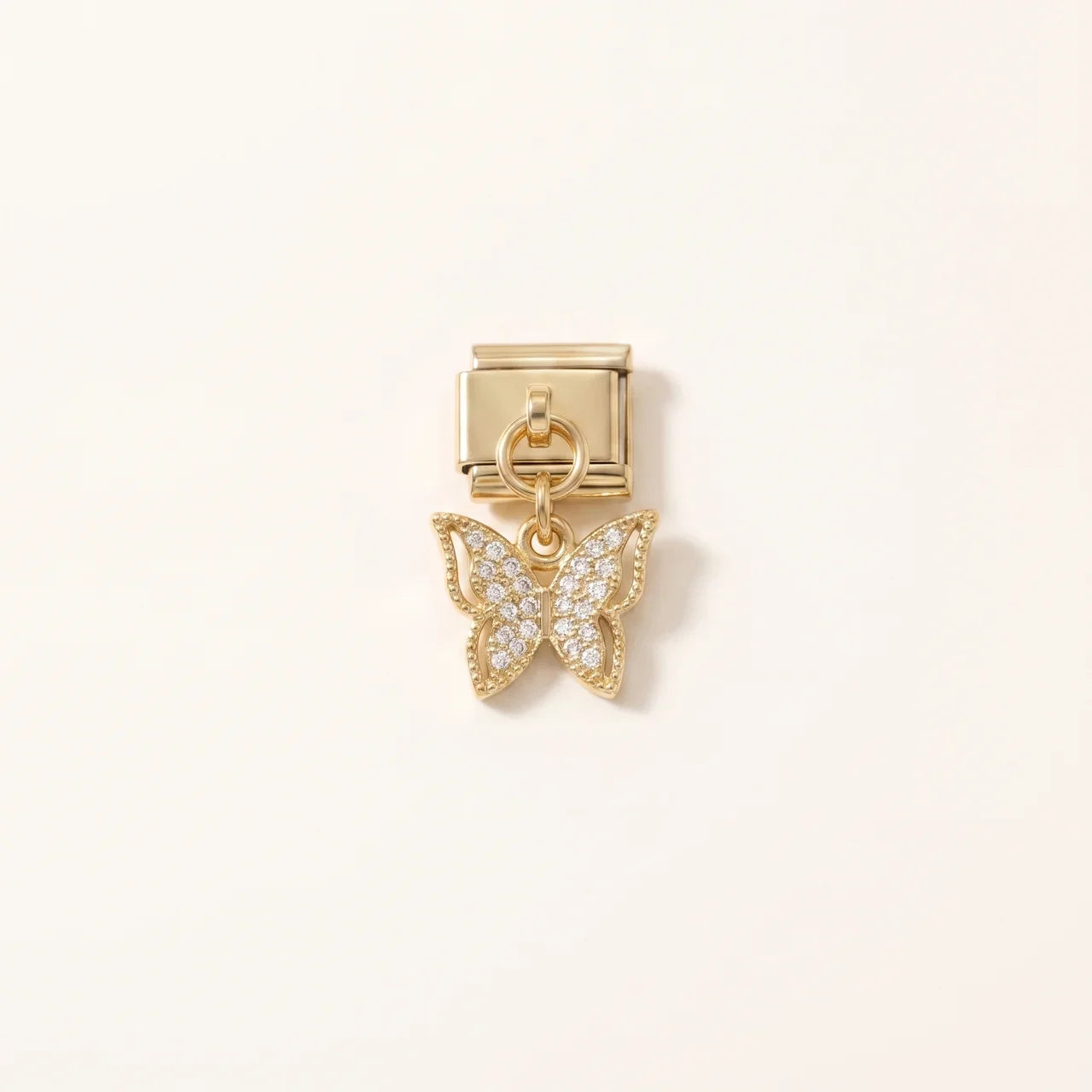 Italian Charm Schmetterling Anhänger Filigran Gold | NovoCharm